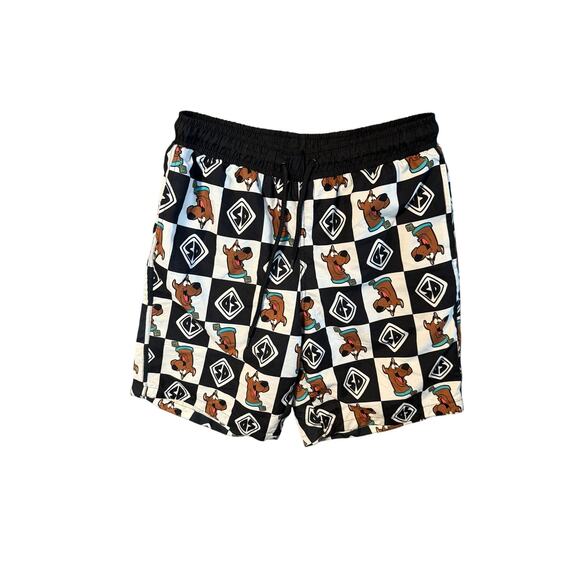 Men Medium Scooby Doo Net Lined Swim Trunks EUC - Picture 1 of 7